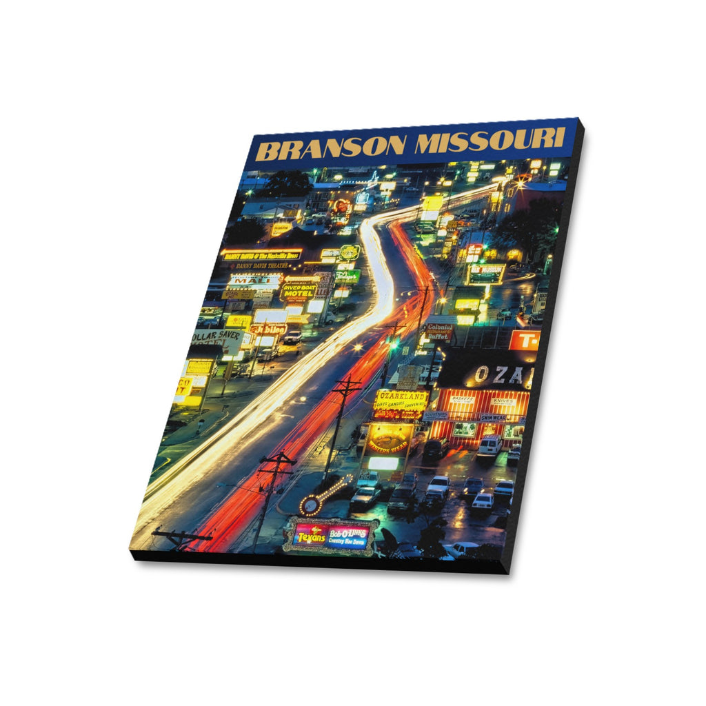 Branson Strip After Dark Limited Edition Canvas Print - 20"x24" Made in the USA