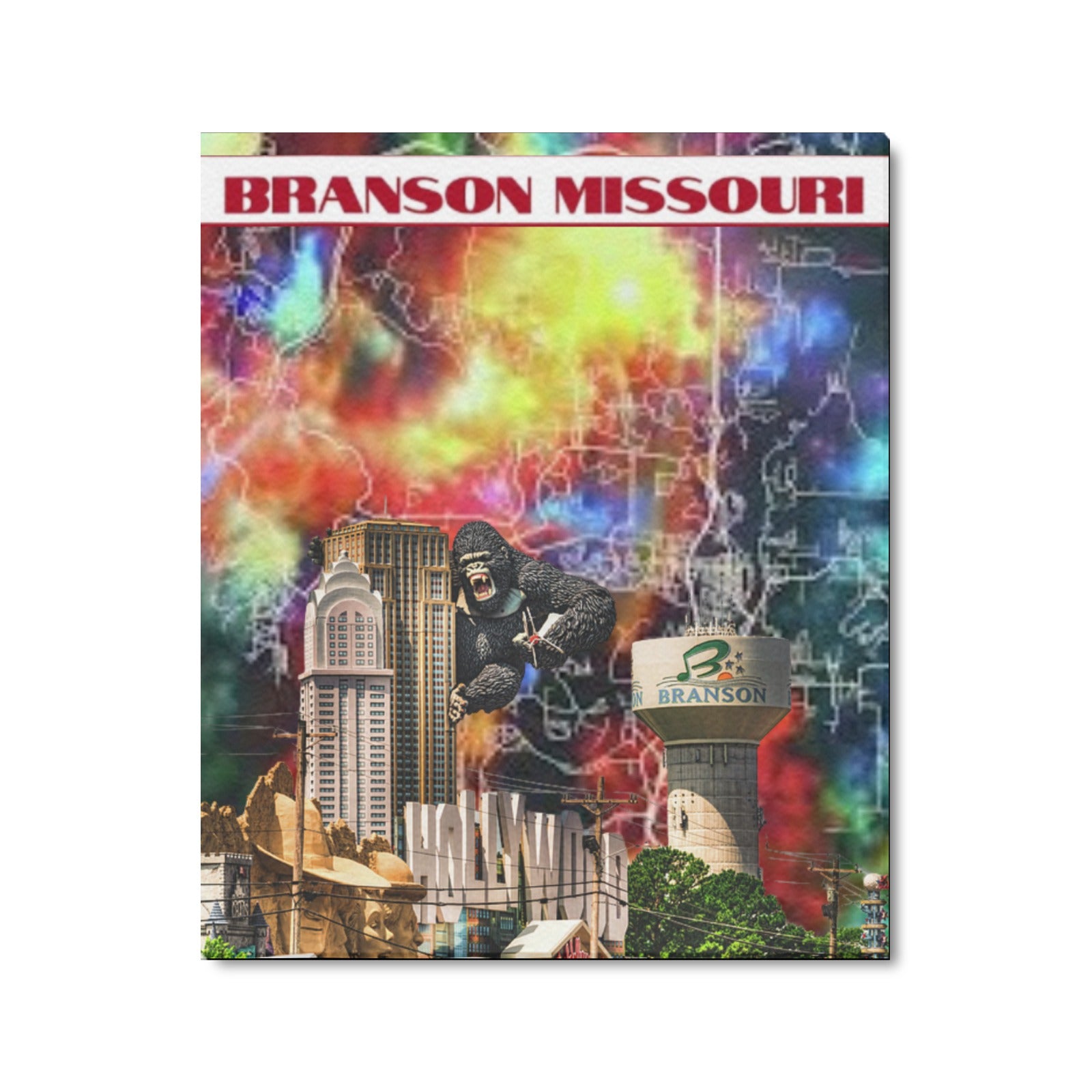Branson Spectrum Collage Limited Edition Canvas Print - 20"x24" Made in the USA