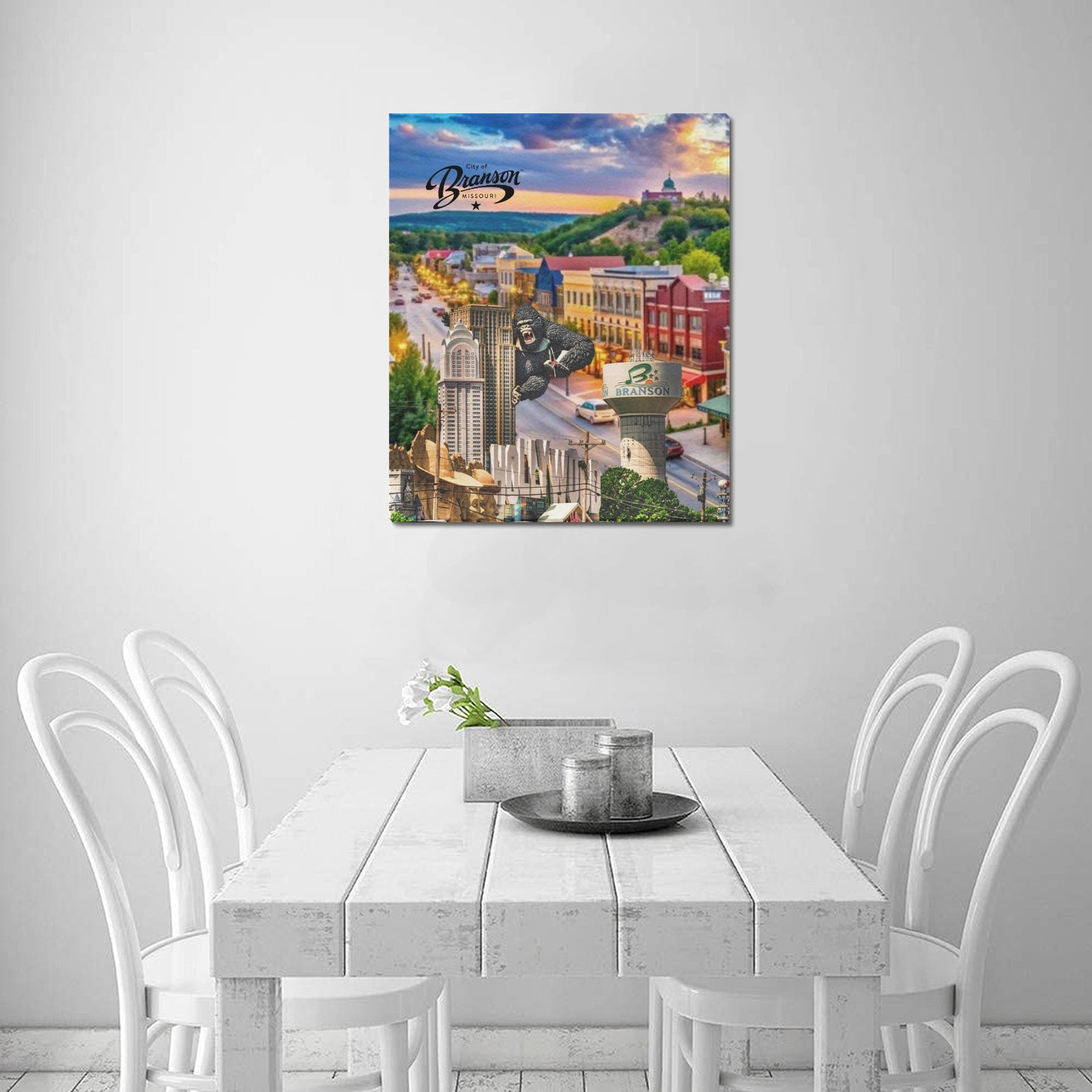 Branson Skyline Collage Limited Edition Canvas Print - 20"x24" Made in the USA
