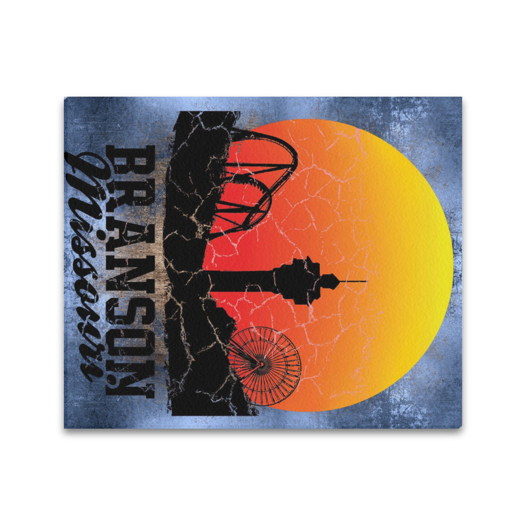 Branson Sunset Skyline Limited Edition Canvas Print - 20"x24" Made in the USA