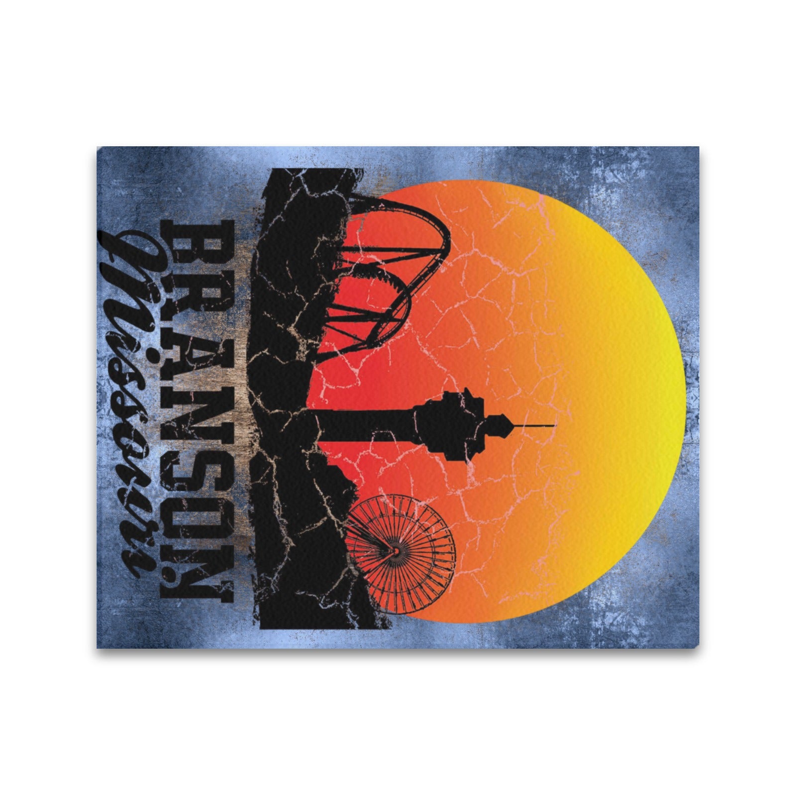 Branson Sunset Skyline Limited Edition Canvas Print - 20"x24" Made in the USA
