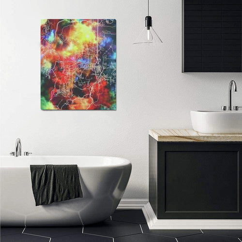 Branson Heatmap Horizon Limited Edition Canvas Print - 20"x24" Made in the USA