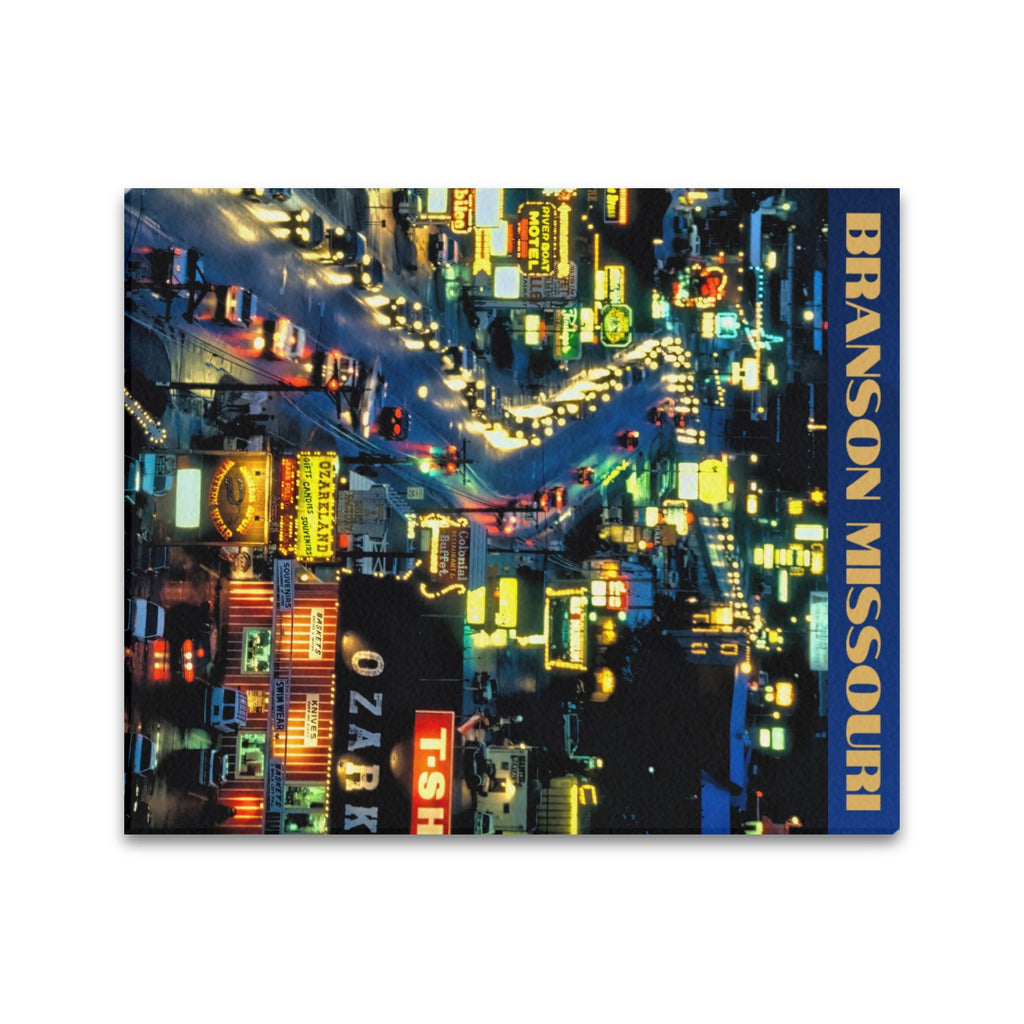 Branson Neon Nights Limited Edition - Canvas Print 20"x24" Made in the USA