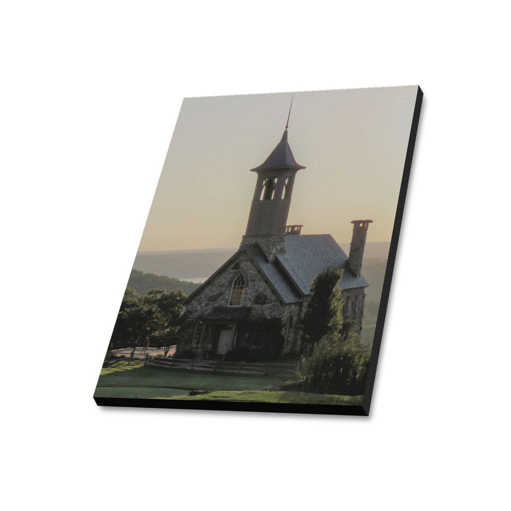 Ozarks Chapel at Dusk Limited Edition Canvas Print - 20"x24" Made in the USA