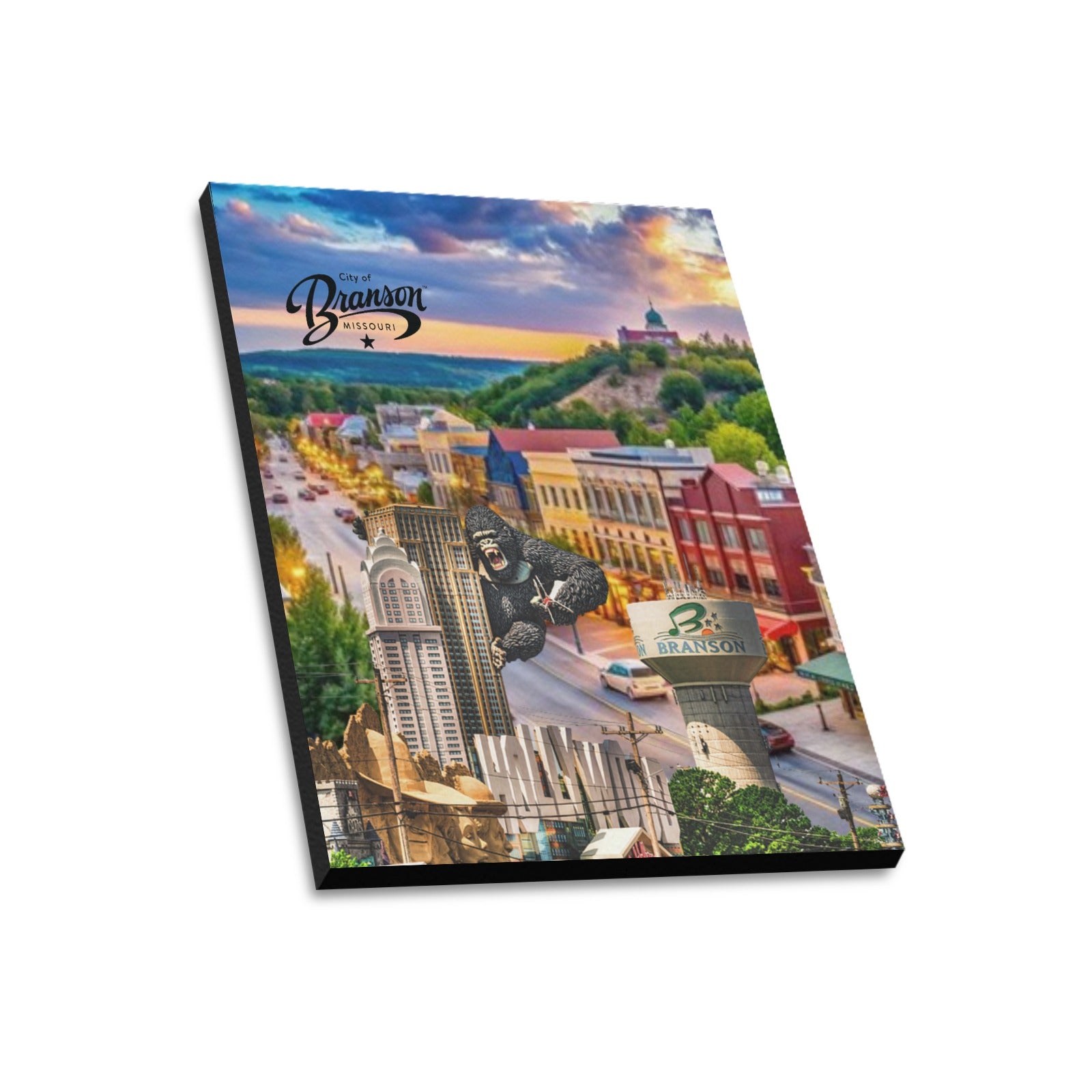 Branson Skyline Collage Limited Edition Canvas Print - 20"x24" Made in the USA