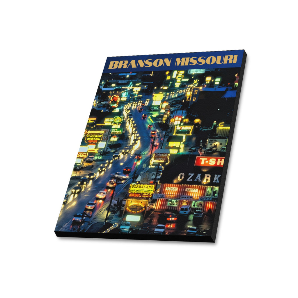 Branson Neon Nights Limited Edition - Canvas Print 20"x24" Made in the USA