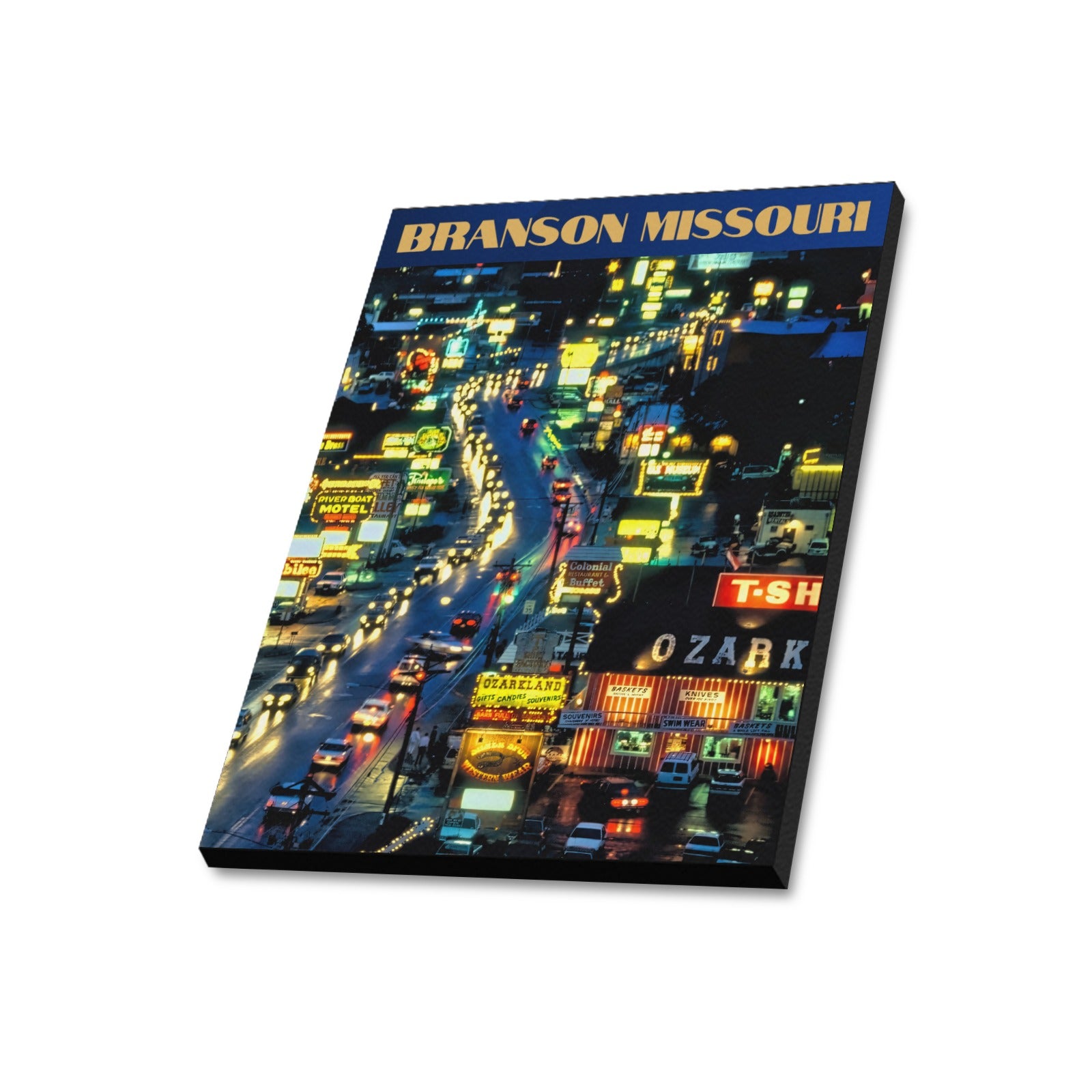 Branson Neon Nights Limited Edition - Canvas Print 20"x24" Made in the USA