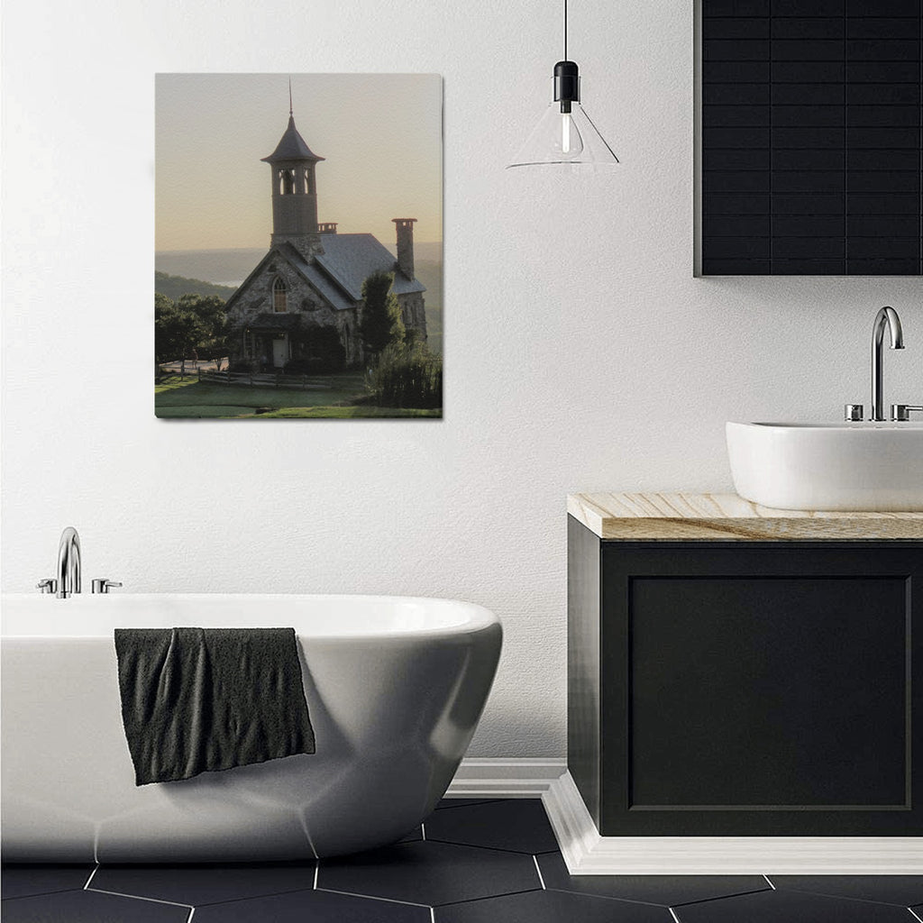 Ozarks Chapel at Dusk Limited Edition Canvas Print - 20"x24" Made in the USA