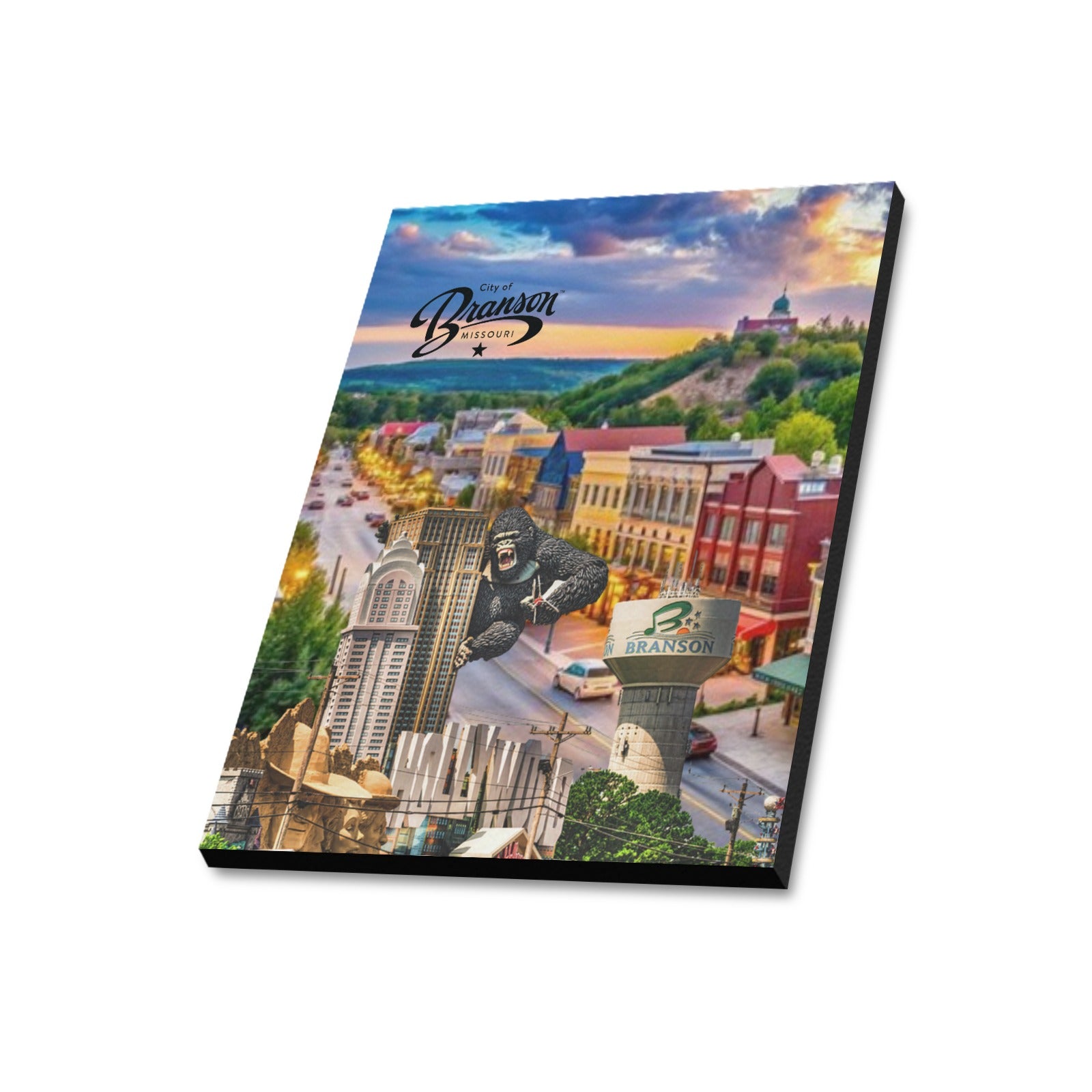 Branson Skyline Collage Limited Edition Canvas Print - 20"x24" Made in the USA