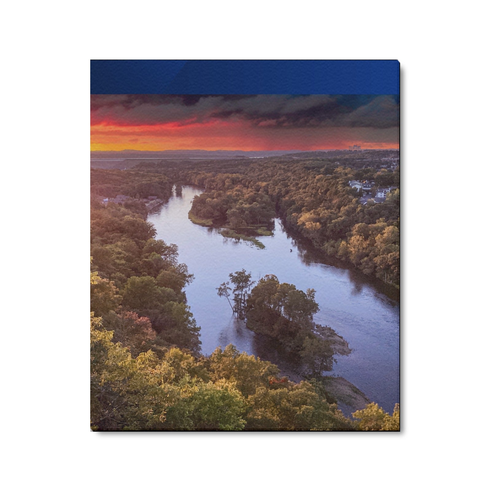 Branson Riverbend Sunset Limited Edition Canvas Print - 20"x24" Made in the USA