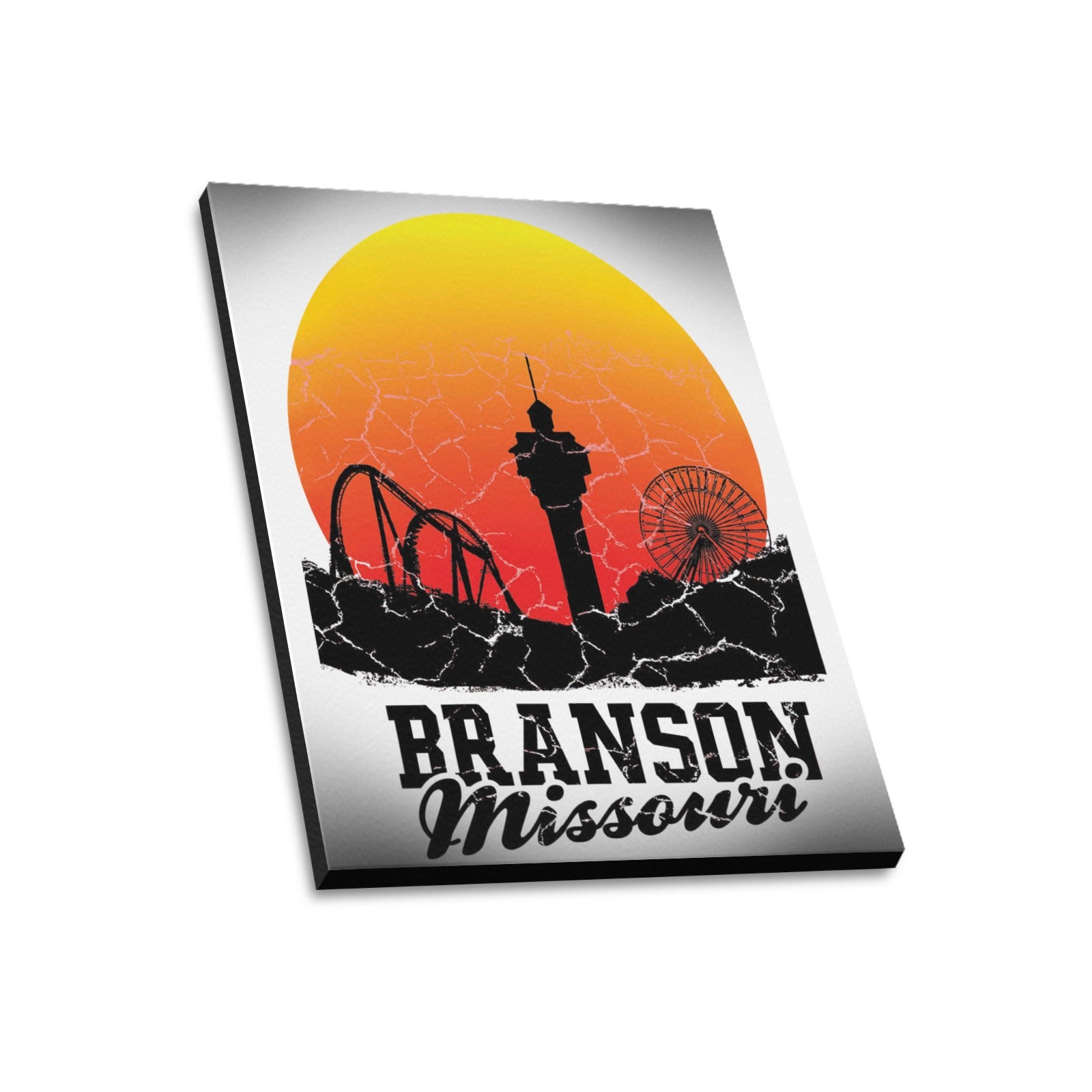 Branson Sundown Silhouette Limited Edition - Canvas Print 20"x24" Made in the USA