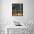 Branson Midnight Gold Map Limited Edition Canvas Print - 20"x24" Made in the USA