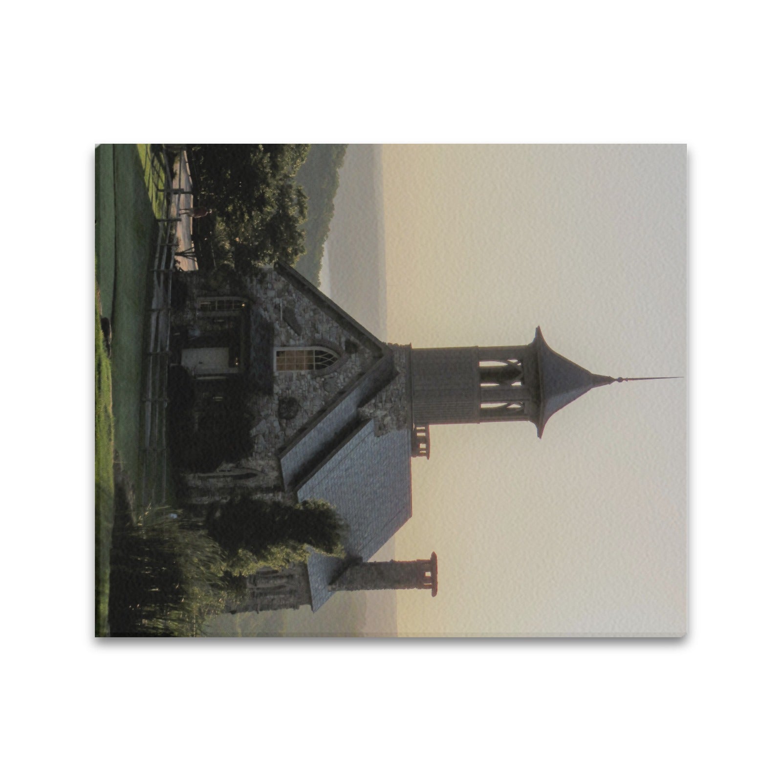 Ozarks Chapel at Dusk Limited Edition Canvas Print - 20"x24" Made in the USA