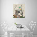 Branson Warm Map Collage Limited Edition Canvas Print - 20"x24" Made in the USA