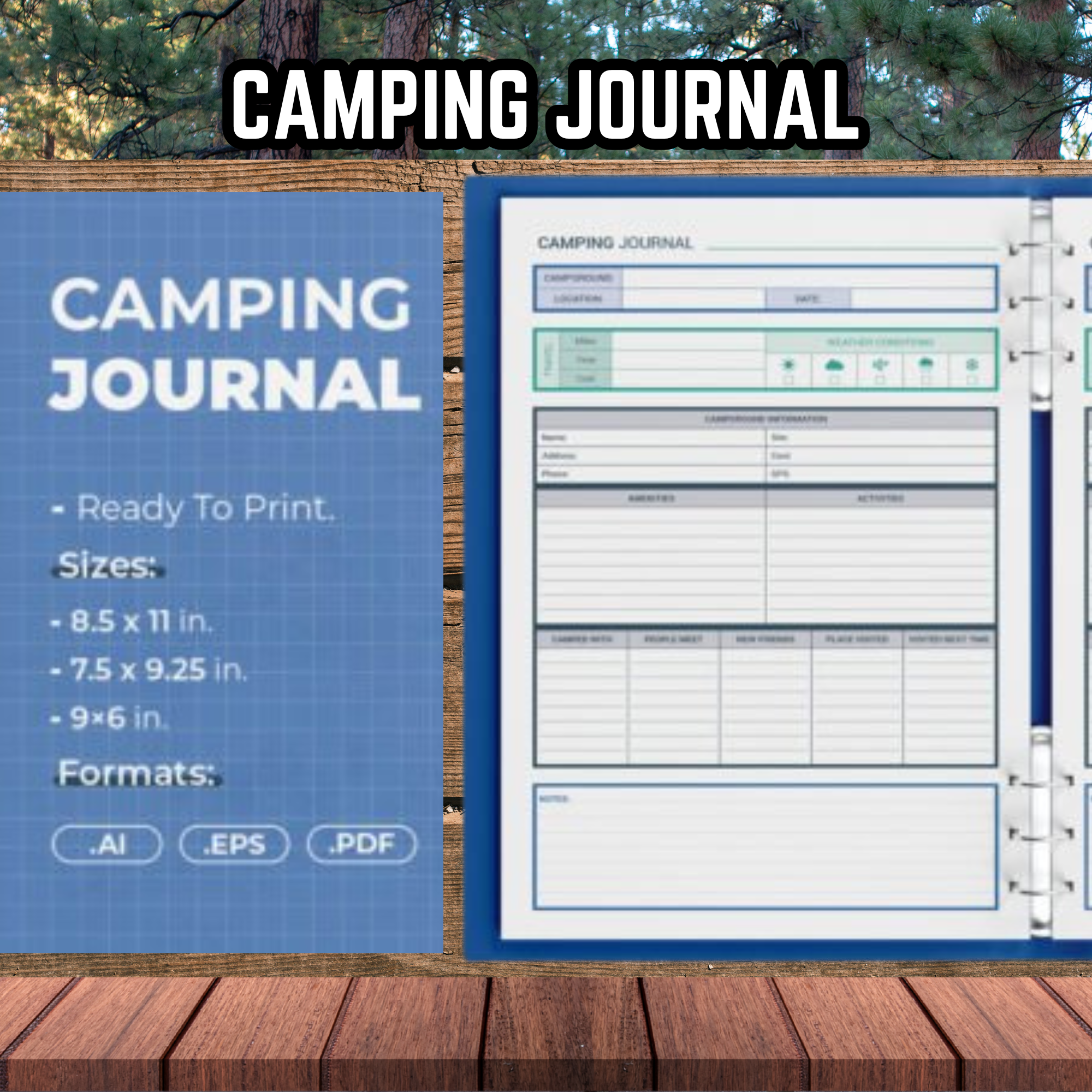 The Outpost Planner: Essential Camping Journal Printable Template