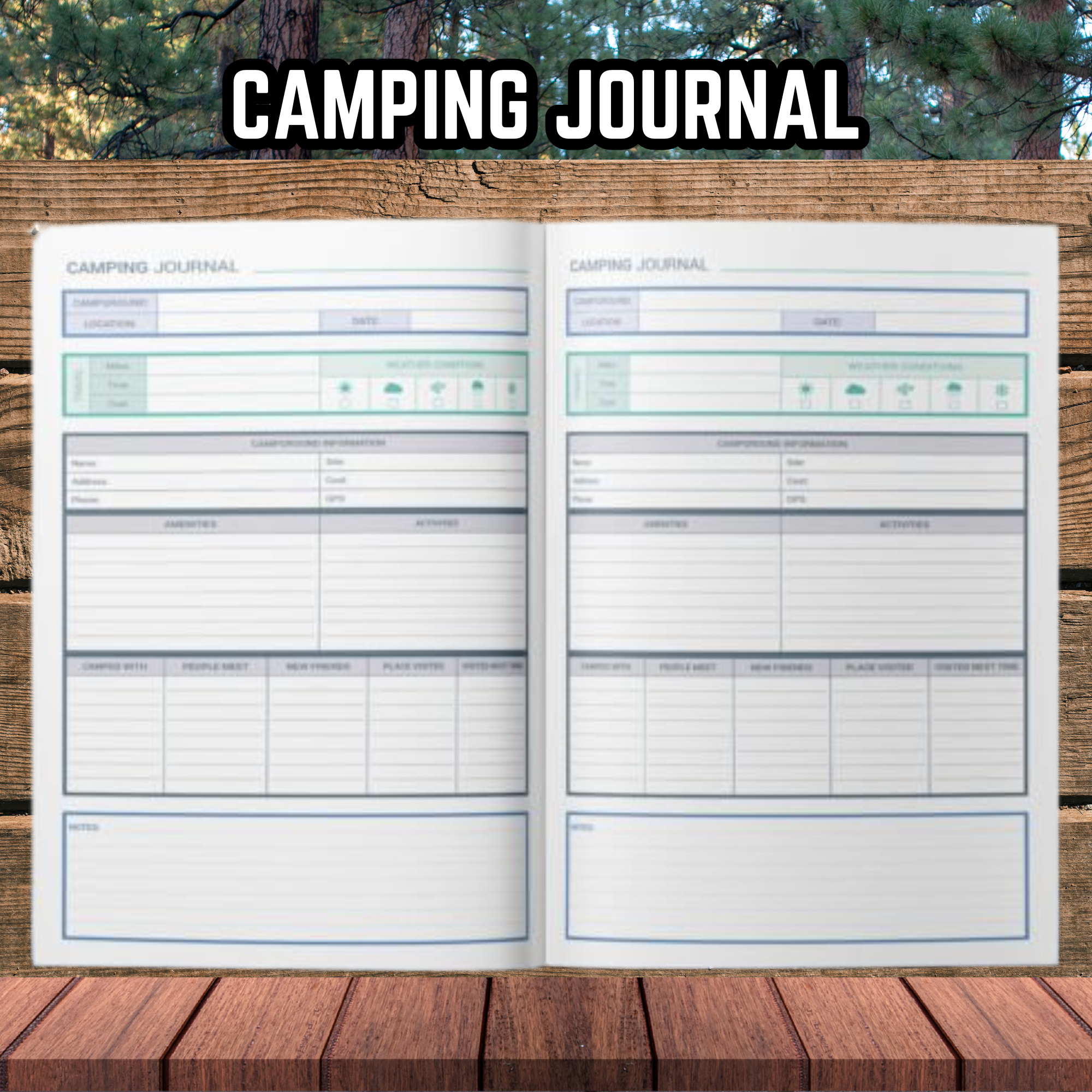The Outpost Planner: Essential Camping Journal Printable Template