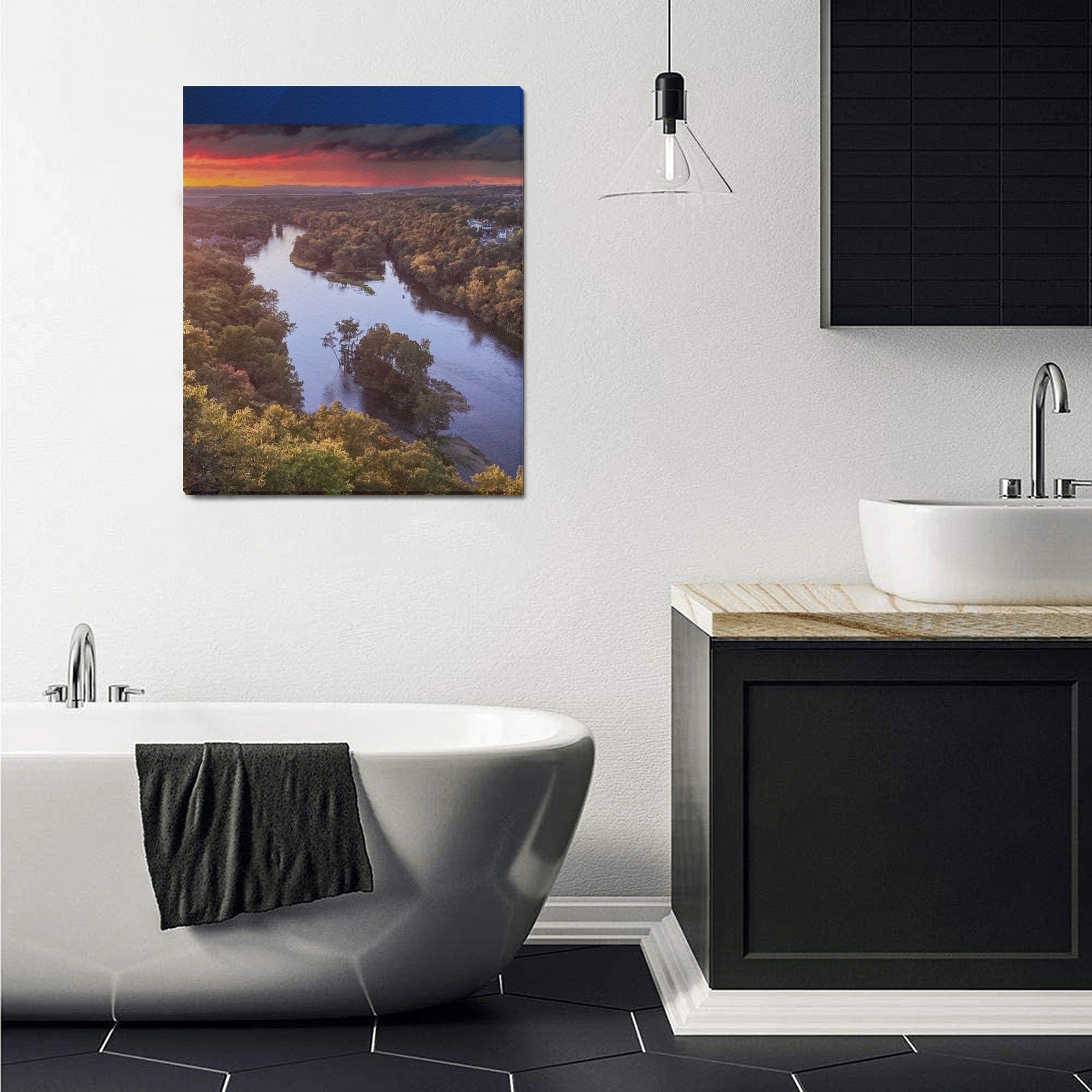 Branson Riverbend Sunset Limited Edition Canvas Print - 20"x24" Made in the USA