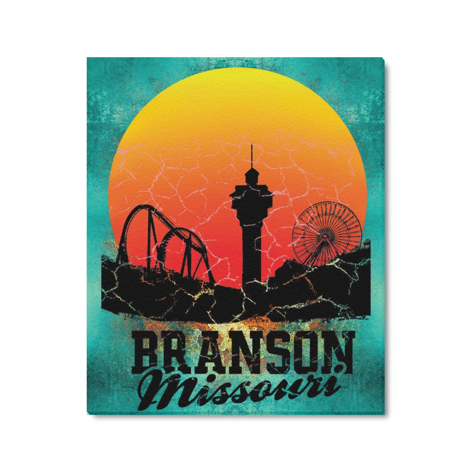 Branson Golden Hour Skyline Limited Edition - Canvas Print 20"x24" Made in the USA