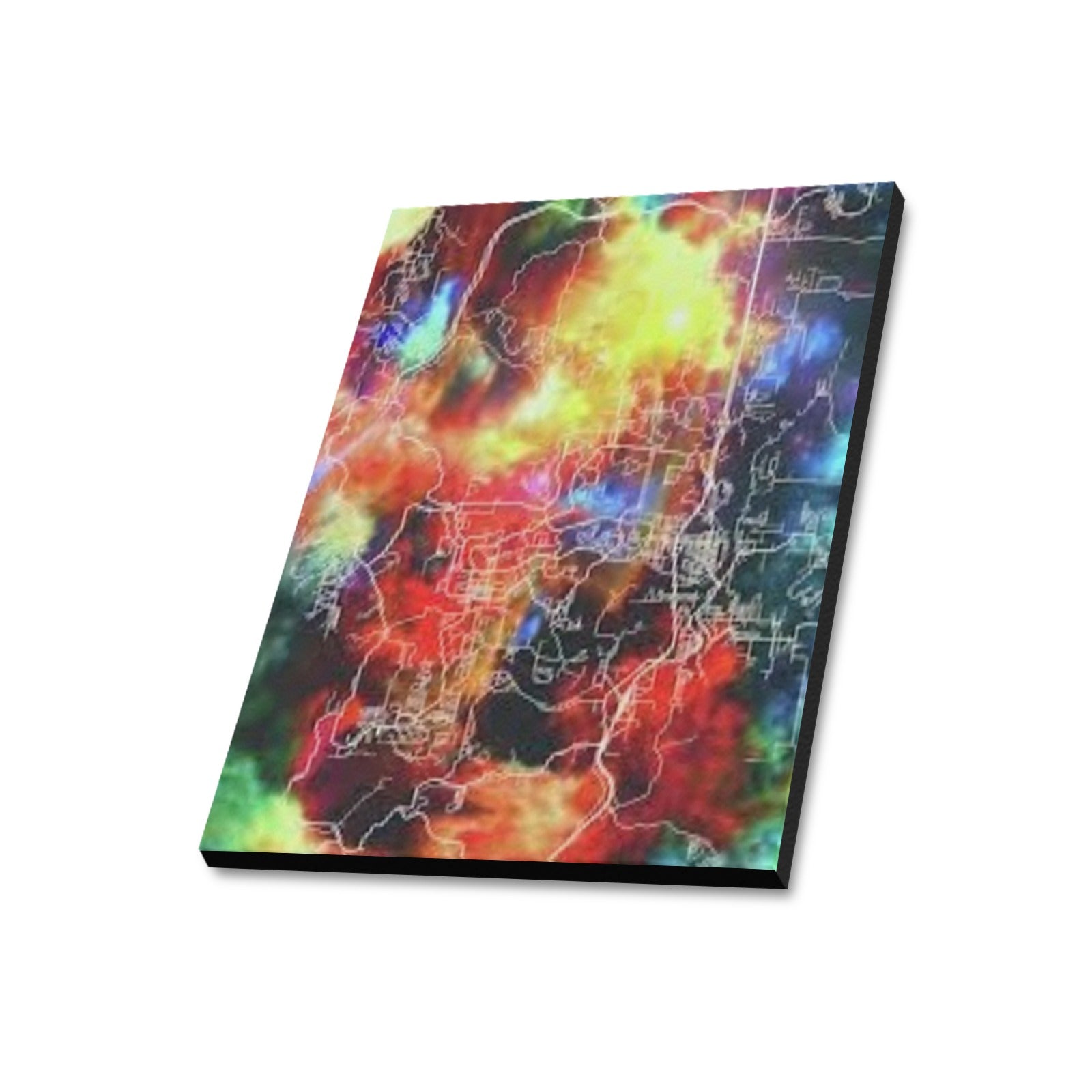 Branson Heatmap Horizon Limited Edition Canvas Print - 20"x24" Made in the USA