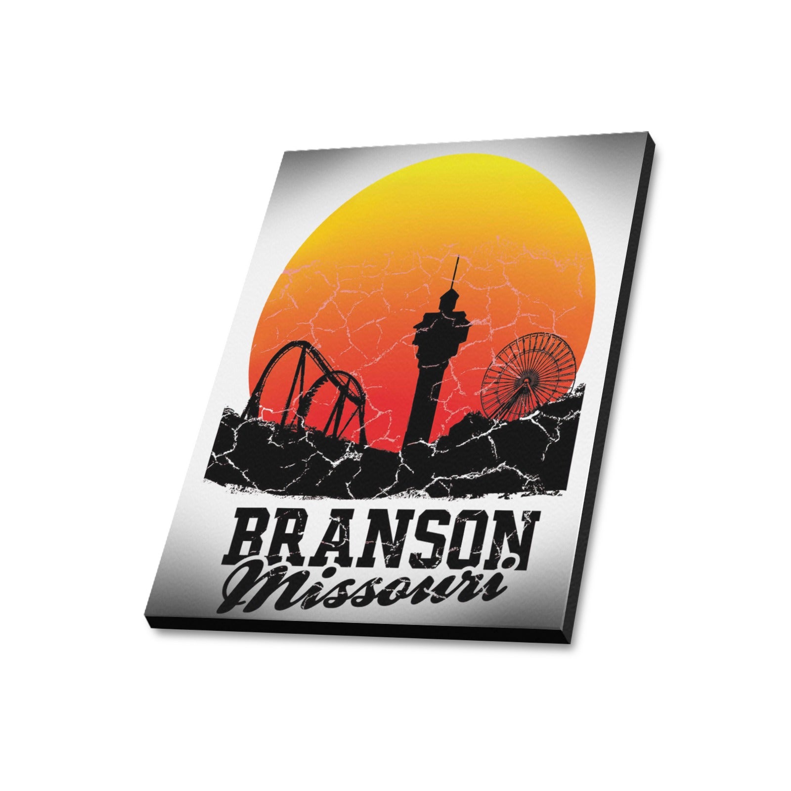 Branson Sundown Silhouette Limited Edition - Canvas Print 20"x24" Made in the USA
