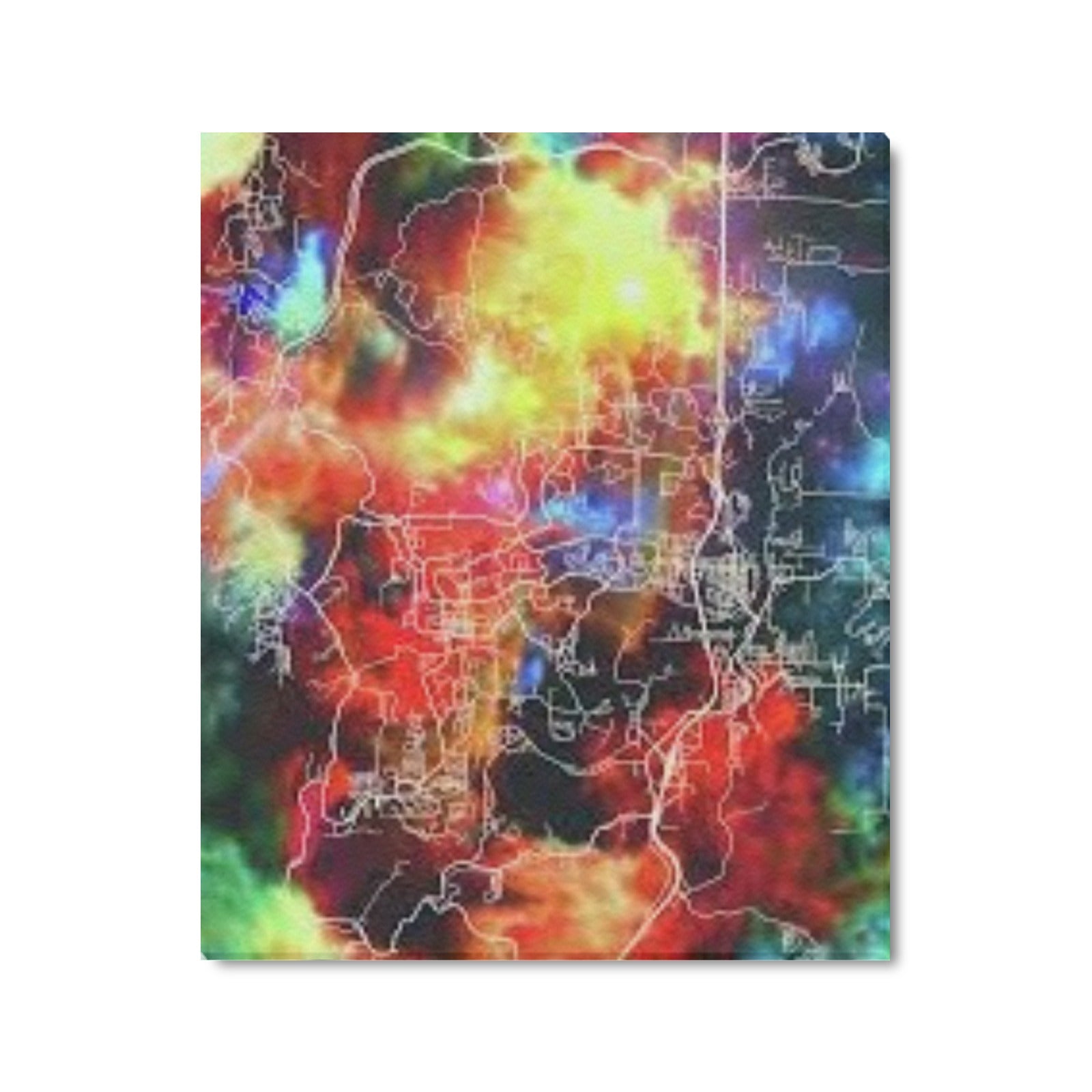 Branson Heatmap Horizon Limited Edition Canvas Print - 20"x24" Made in the USA